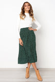 Elastic High Waist Side Pockets Skirt