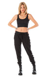 U-Ring Cut Out Sweatpants