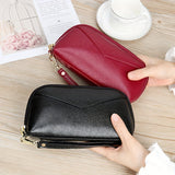 Fashion Large Capacity Dome Wallet, Zipper Around Coin Purse, Women's Casual Clutch Case & Wristlet