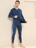 Men's Slim Fit Fleece Thermal Underwear Set: Warm, Stretchy & Durable – Ultimate Comfort for Winter Sports and Casual Weekend