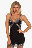 lovefery Lace Night Dress Lingerie Deep V Nightgown