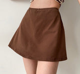 lovefery - Timeless Retro Brown Skirt ~ HANDMADE