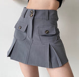 lovefery - Raquelle Pleated Pocket Skirt