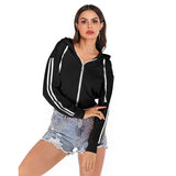 LOVEFERY New 2025 morning tops, long-sleeved hooded sweaters, short zipper jackets, fashion casual cardigans