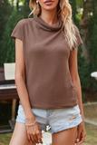 Solid Basic Half A Turtleneck T-Shirts