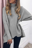 Solid Split Joint Basic Turtleneck Tops Sweater£¨7 colors£©