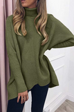 Solid Split Joint Basic Turtleneck Tops Sweater£¨7 colors£©