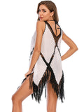 Stitching Tassels Cover Up Skirt