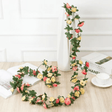 1pc, Artificial Flower Vine 45 Peonies Holiday Decoration Wedding Decor Fake Flowers Bedroom Decoration Wall Hanging Wreath Botanical Holiday Spring Autumn Garden Arch Diy Fake Plant Vines, Mother'S Day Decoration