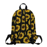 1pc Stylish Sunflower Print Backpack for Women - Fashion-Forward, Durable & Spacious, Perfect All-Match School & Travel Bag with Adjustable Straps