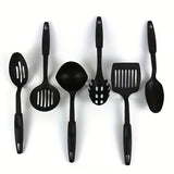 6pcs, Kitchen Utensils Set, Including Ladle, Spoon, Slotted Spoons, Spatula, Slotted Turner, Spaghetti Server, PC Plastic Kitchenware Set, Kitchen Gadgets, Kitchen Accessories, Home Kitchen Items