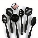 6pcs, Kitchen Utensils Set, Including Ladle, Spoon, Slotted Spoons, Spatula, Slotted Turner, Spaghetti Server, PC Plastic Kitchenware Set, Kitchen Gadgets, Kitchen Accessories, Home Kitchen Items