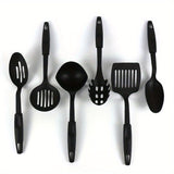 6pcs, Kitchen Utensils Set, Including Ladle, Spoon, Slotted Spoons, Spatula, Slotted Turner, Spaghetti Server, PC Plastic Kitchenware Set, Kitchen Gadgets, Kitchen Accessories, Home Kitchen Items