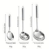 9-Piece Premium Stainless Steel Serving Utensil Set - Durable, Non-Stick, Dishwasher Safe, Ergonomic Handles, Kitchen Essentials for Home Chefs & Culinary Enthusiasts - Perfect for Cooking, Baking, Grilling, and Serving