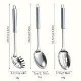 9-Piece Premium Stainless Steel Serving Utensil Set - Durable, Non-Stick, Dishwasher Safe, Ergonomic Handles, Kitchen Essentials for Home Chefs & Culinary Enthusiasts - Perfect for Cooking, Baking, Grilling, and Serving