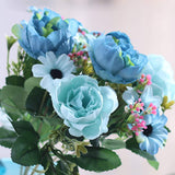 2pcs 30CM/11.8IN Artificial Peony Silk Flower Wedding Bouquet Daisy Flowers For Wedding Home Office Decor