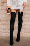 Lace Back Stiletto Boots