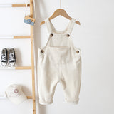 LOVEFERY Cross-Border  Spring and Autumn Children's Clothing Korean Style Children's Suspender Pants 0-3 Years Old Baby Corduroy Suspender Pants All-Matching Crawler