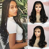 Premium Anytimewig - Luxurious 9x6 Lace Front Braided Wig - Mid-Length, Ultra-Breathable, Versatile Style for Fashion-Conscious Women