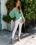 Walsh Floral Off The Shoulder Tassel Top