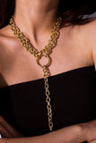 lovefery Hip Hop Rock Circle Long Chain Necklace