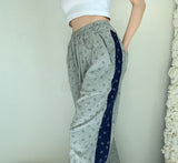 lovefery - Smiley Face Split Sweat Pants ~ HANDMADE // Grey