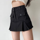 lovefery - Raquelle Pleated Pocket Skirt