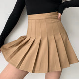 lovefery - Khaki Tennis Skirt ~ HANDMADE