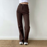 lovefery - Coffee Time Brown Trousers