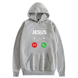 Womens Hoodies Sweatshirts Custom Name Hooded Sweater Funny Jesus Calling Accept Decline Interesting Design Printed Cotton Women Long Sleeves Streetwear 221124