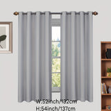 1panel Grommet Top Blackout Curtain Thermal Insulation Noise Reduction And Blackout Curtain Room Blackout Curtain Living Room Bedroom Home Decor