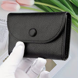 Minimalist Flap Coin Purse, Fashion PU Leather Mini Wallet, Snap Button Credit Card Holder Bag Trendy Unisex Bag for Daily Use