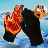 Thermal Winter Gloves - Ultra-Warm Knit Insulation, Touch Screen Compatible, Thickened Palm, Solid Color Design for Cycling and Hiking - Available in 1, 2, or 3 Pairs