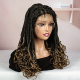 Premium Anytimewig - Luxurious 9x6 Lace Front Braided Wig - Mid-Length, Ultra-Breathable, Versatile Style for Fashion-Conscious Women