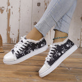 lovefery - Halloween Yellow Casual Daily Patchwork Printing Round Comfortable Shoes