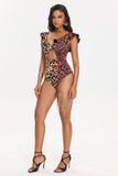 lovefery Roche Gradient Leopard Print Swimsuit