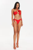 lovefery Eamon Flower Crossed Halter Bikini Set