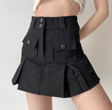 lovefery - Raquelle Pleated Pocket Skirt