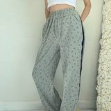 lovefery - Smiley Face Split Sweat Pants ~ HANDMADE // Grey