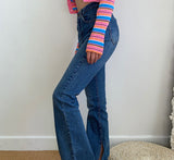 lovefery - Killa Split Flare Jeans ~ HANDMADE