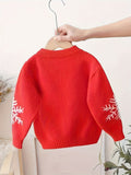 Cozy Kids' Christmas Knit Pullover Sweater - Soft, Warm, and Festive Holiday Wear for Boys and Girls - Children's Knitwear for Winter Season