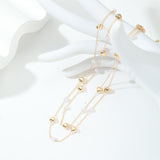 new pearl love multi-level necklace small fresh Korean style