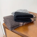 Wave Line Pattern Stylist Knit Gloves - Full Finger Windproof Winter Gloves, Ideal For Cycling Driving & Outdoor Activities