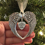 1pc, My Heart Is In Heaven Angel Wings Christmas Ornaments