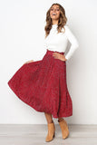 Elastic High Waist Side Pockets Skirt