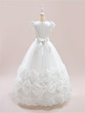 Children's dress Princess dress style long pompadour dress Girl's birthday catwalk piano performance dress