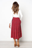 Elastic High Waist Side Pockets Skirt