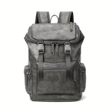 Versatile Casual Chic PU Leather Backpack: Large Capacity, Laptop Safe, Perfect for School & Daily Commute