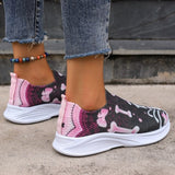 lovefery - Purple Casual Patchwork Printing Round Comfortable Out Door Shoes