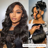 360 Lace Front Wigs Human Hair Pre Plucked 360 Hd Full Lace Frontal Black Wigs Human Hair Body Wave Transparent Lace Front Wig for Women With Baby Hair Natural Color